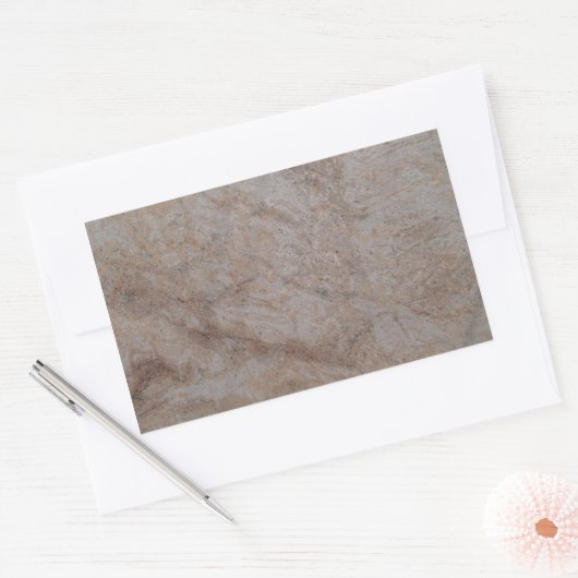 Rusty Brown Marble Rectangle Sticker (Umschlag)