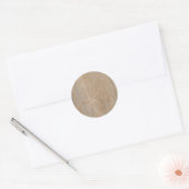 Rusty Brown Marble Round Sticker (Umschlag)