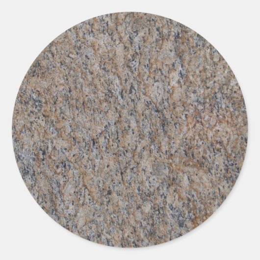 Rusty Brown Marble Round Sticker (Vorderseite)