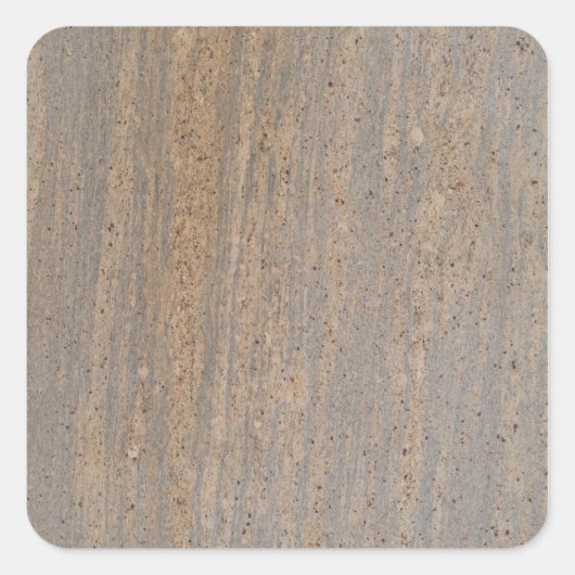 Rusty Brown Marble Square Sticker (Vorderseite)