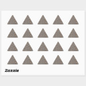 Rusty Brown Marble Triangle Sticker (Blatt)