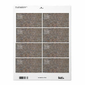 Rusty Brown-Marmor-Versandmarke (Vorne)