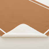 Rusty Brown mit weißem Trimm Sherpadecke (3/4)