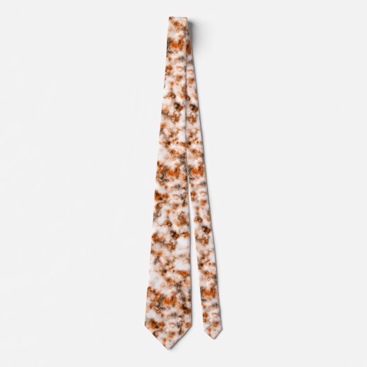 Rusty Brown Tone Marble Muster Krawatte (Vorderseite)