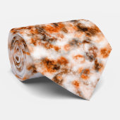 Rusty Brown Tone Marble Muster Krawatte (Gerollt)