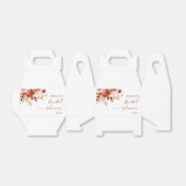 Rusty Burgundy Brown Floral Blume Brautparty Geschenkschachtel (Ungefaltet)