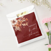 Rusty Burgundy Brown Floral Blume Brautparty Geschenktütchen (Versiegelt)