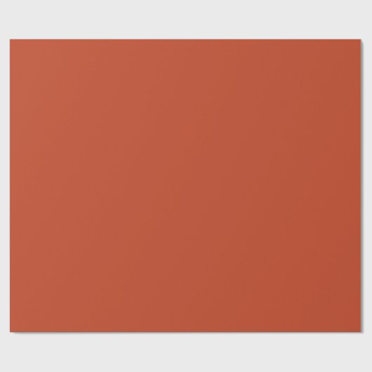 Rusty Burnt Pumpkin Solid Color Geschenkpapier (Flach)