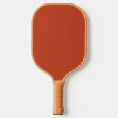 Rusty Burnt Pumpkin Solid Color Pickleball Schläger (Rückseite)