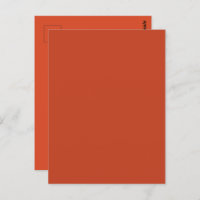 Rusty Burnt Pumpkin Solid Color