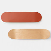 Rusty Burnt Pumpkin Solid Color Skateboard (Horizontal)
