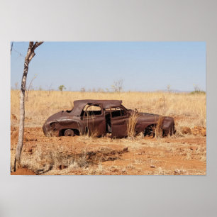 Rusty Car Poster