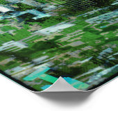 rusty city cyan poster (Ecke)