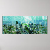 rusty city cyan poster (Vorne)