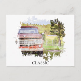 *~* Rusty Classic Vintage antike Malerei LKW Postkarte