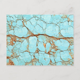 Rusty Cracked Turquoise Postkarte