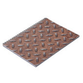 Rusty Diamond Plate Muster Notizblock (Linke Seite)