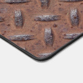 Rusty Diamond Plate Muster Schreibtischunterlage (Ecke)