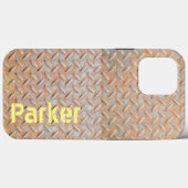 Rusty Diamond Platin Steel Case-Mate iPhone Hülle (Rückseite (Horizontal))