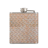 Rusty Diamond Platin Steel Flachmann (Rückseite)