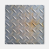 Rusty Diamond Platin Steel Magnet (Vorne)