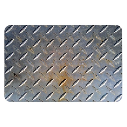 Rusty Diamond Platin Steel Magnet (Horizontal)