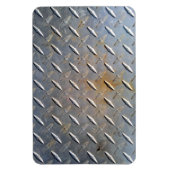 Rusty Diamond Platin Steel Magnet (Vertikal)