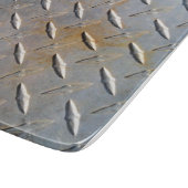 Rusty Diamond Platin Steel Schneidebrett (Ecke)