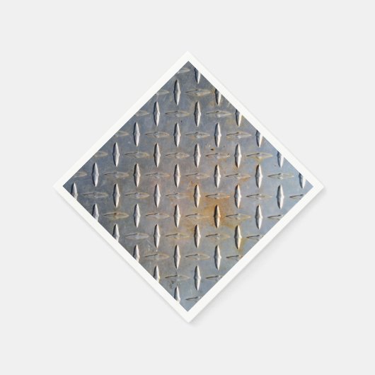 Rusty Diamond Platin Steel Serviette (Ecke)