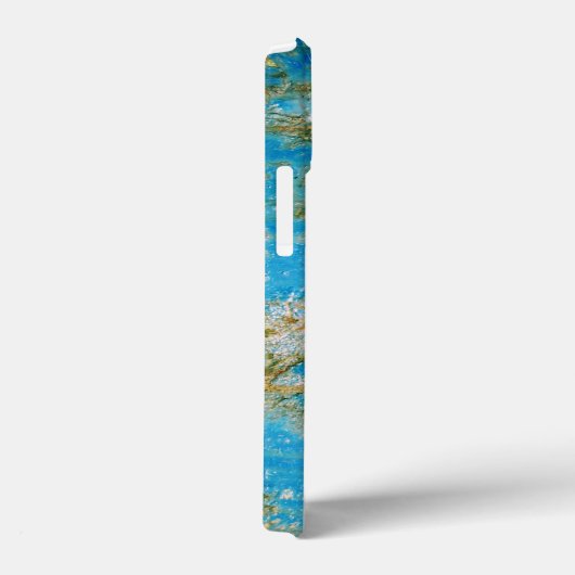 Rusty Distressed Blue Metal Case-Mate iPhone Hülle (Rückseite / Rechts)