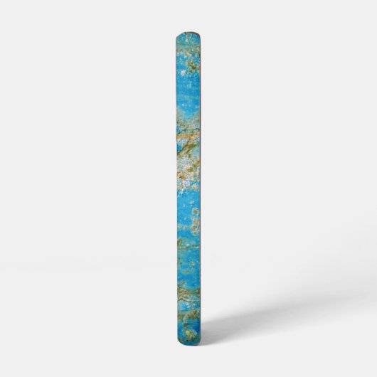 Rusty Distressed Blue Metal Samsung Galaxy Hülle (Linke Seite)