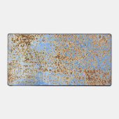 Rusty Distressed Grunge Blue Paint Urban Abstrakt Schreibtischunterlage (Vorderseite)