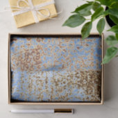 Rusty Distressed Grunge Blue Paint Urban DIY Dekor Seidenpapier (Geschenk)