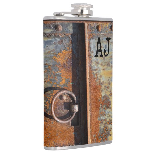 Rusty Door Custom Monogram Flachmann (Rechts)