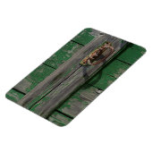 Rusty Door Handle an der grünen Tür Magnet (Linke Seite)