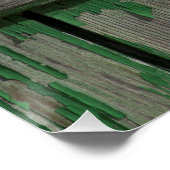 Rusty Door Handle an der grünen Tür Poster (Ecke)