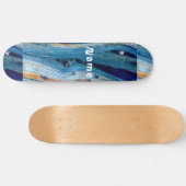 Rusty driftwood blue Thunder_Cove Skateboard (Horizontal)