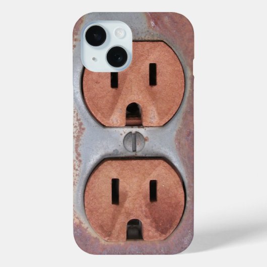 Rusty Electrical Outlet Case-Mate iPhone Hülle (Rückseite)