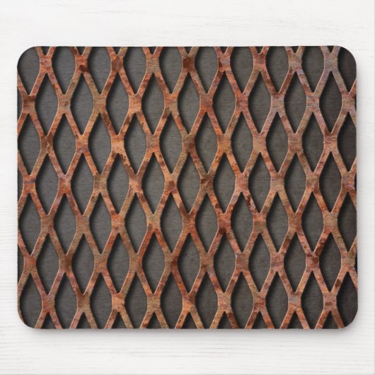Rusty Expanded Metal Mousepad (Vorne)