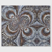 Rusty Fraktal Science Fiction Geschenkpapier (Flach)