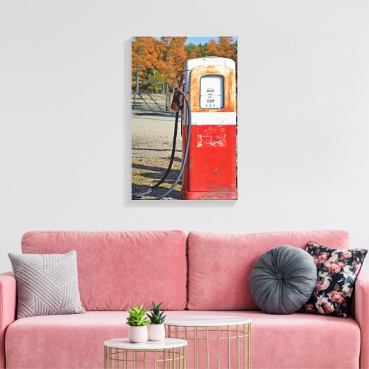 Rusty-Gaspumpe Leinwanddruck (Insitu (Wohnzimmer))