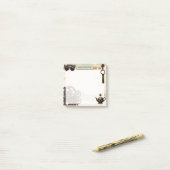 Rusty Gears Steampunk Mechanisch 3"x3" Post-it Klebezettel (Auf Schreibtisch)