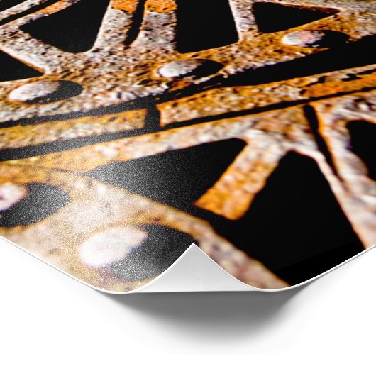 Rusty Grate Fotodruck (Ecke)