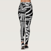 Rusty Grate in Grau Leggings (Rückseite)