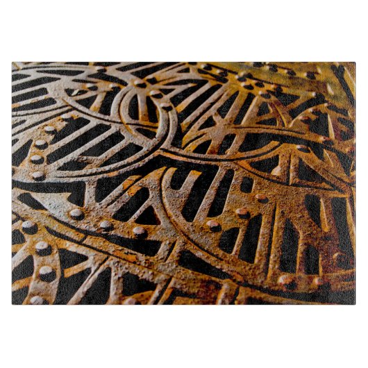 Rusty Grate Schneidebrett (Vorderseite)