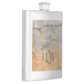 Rusty Gray Urban Grunge Stilvoll Flachmann (Rechts)