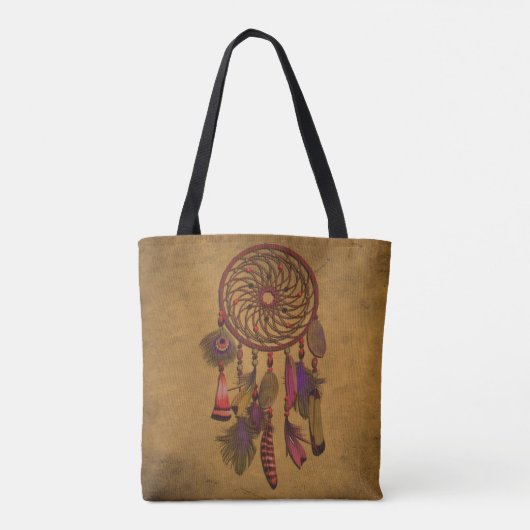 Rusty Grunge | Boho Dreamcatcher Tasche (Rückseite)