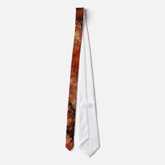 Rusty Grunge Design Neck Tie Krawatte (Rückseite)