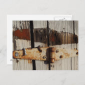 Rusty Hinge Postcard Postkarte (Vorne/Hinten)