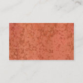 Rusty Impression Rose Blätter Visitenkarte (Rückseite)